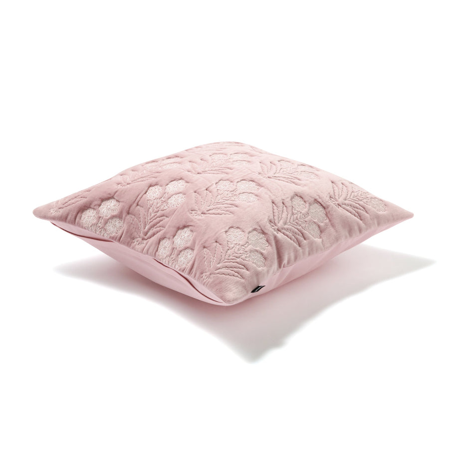 Velvet EMB Cushion Cover 450 x 450 Pink (B-092)