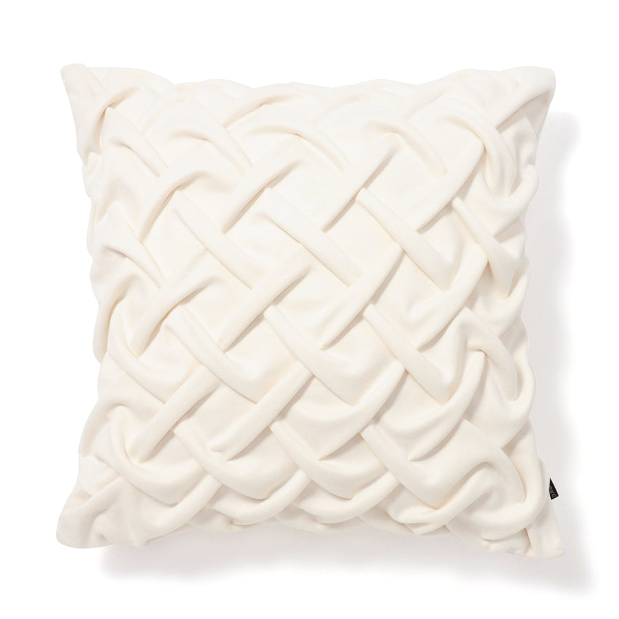 Smocking cushion cover 450 x 450 White (A-048)