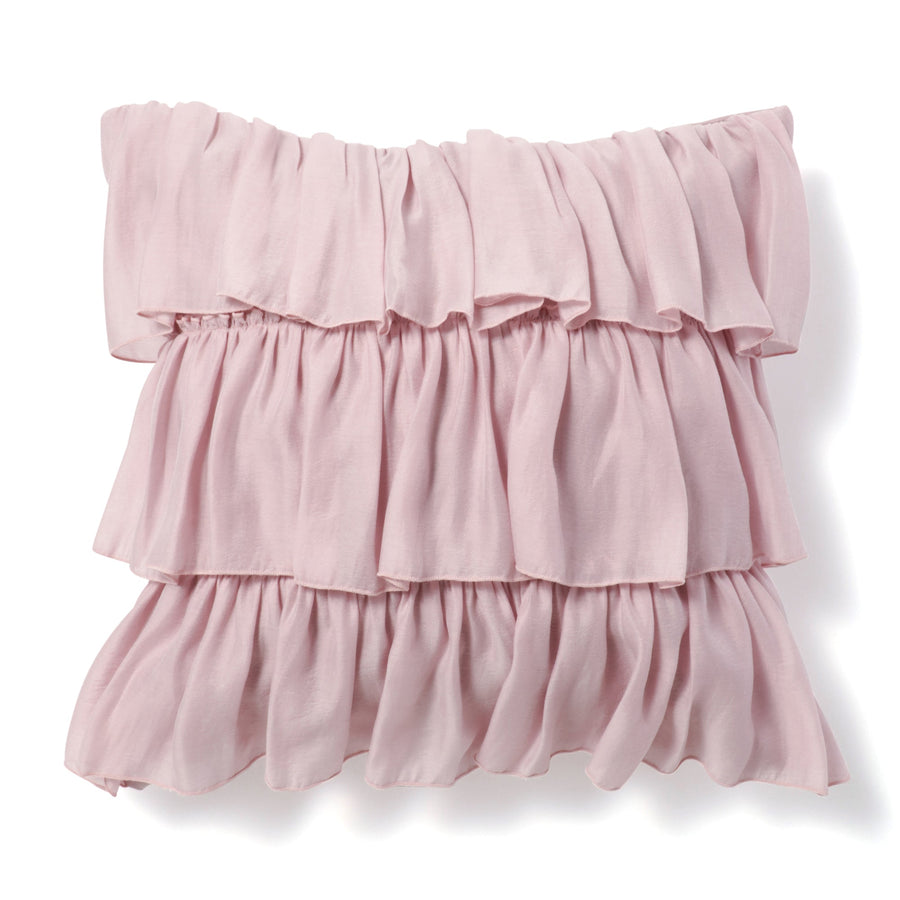 Chiffon frill cushion cover 450 x 450 Pink (A-038)