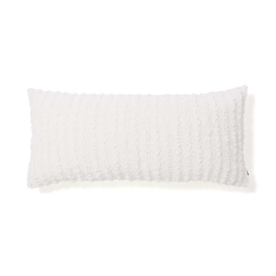 Chiffon Gathered Cushion Cover 1000 x 450 White (A-135)