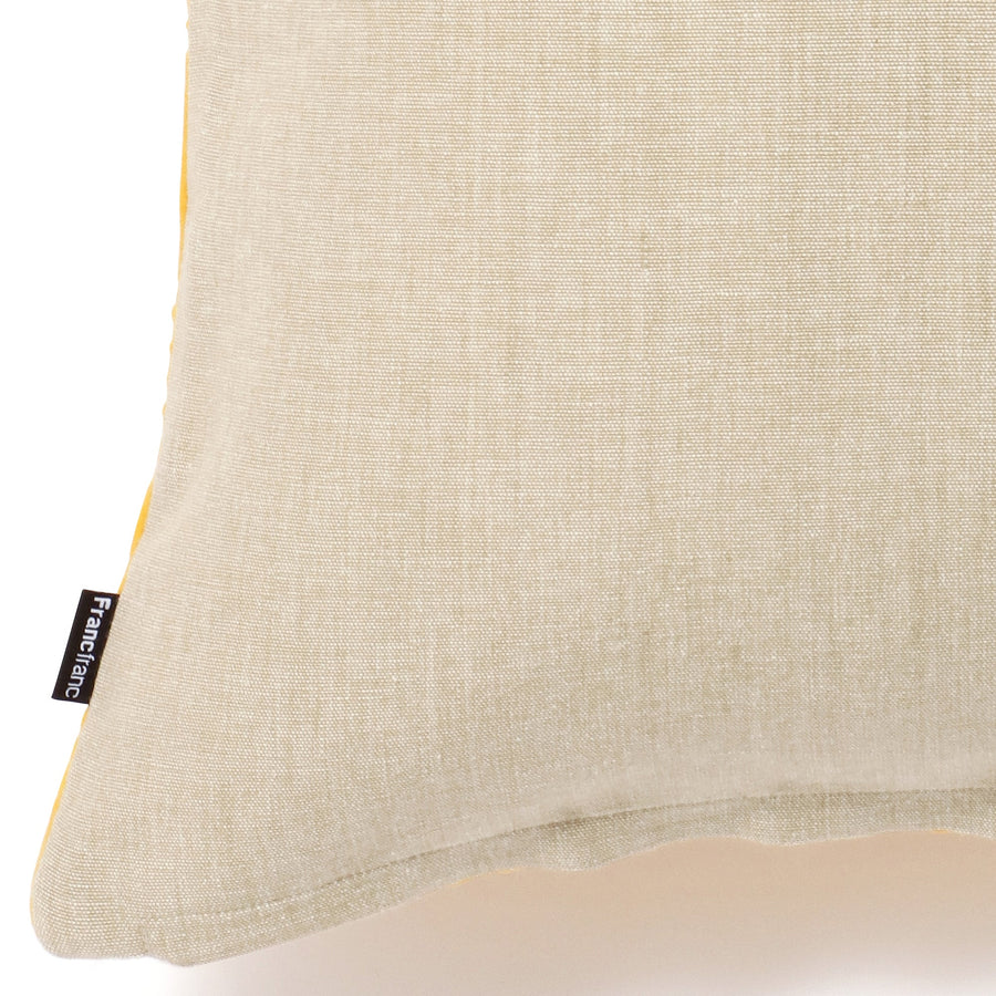 Velvet quilt cushion cover 450 x 450 Yellow (E-105)