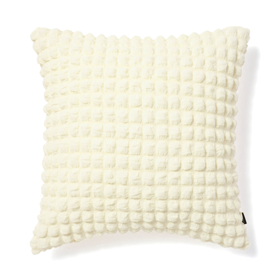 Popcorn Waffle Cushion Cover 450 x 450 White (033)