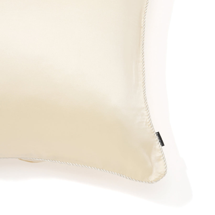 Silk cushion cover 450 x 450 ivory (109)