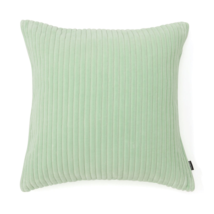 ベルベットライン クッションカバー 450×450 ライトグリーン（074）