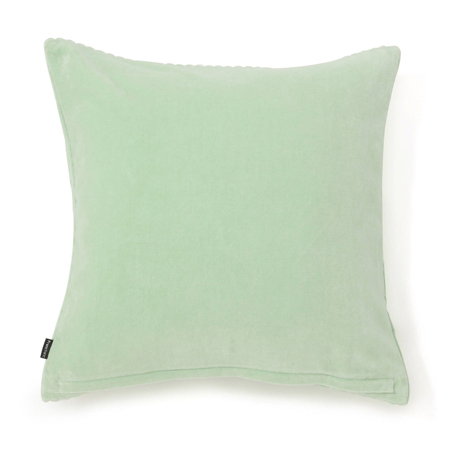 ベルベットライン クッションカバー 450×450 ライトグリーン（074）