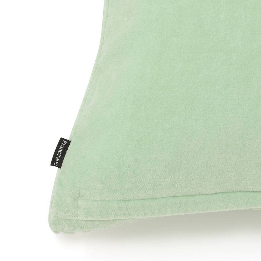 ベルベットライン クッションカバー 450×450 ライトグリーン（074）