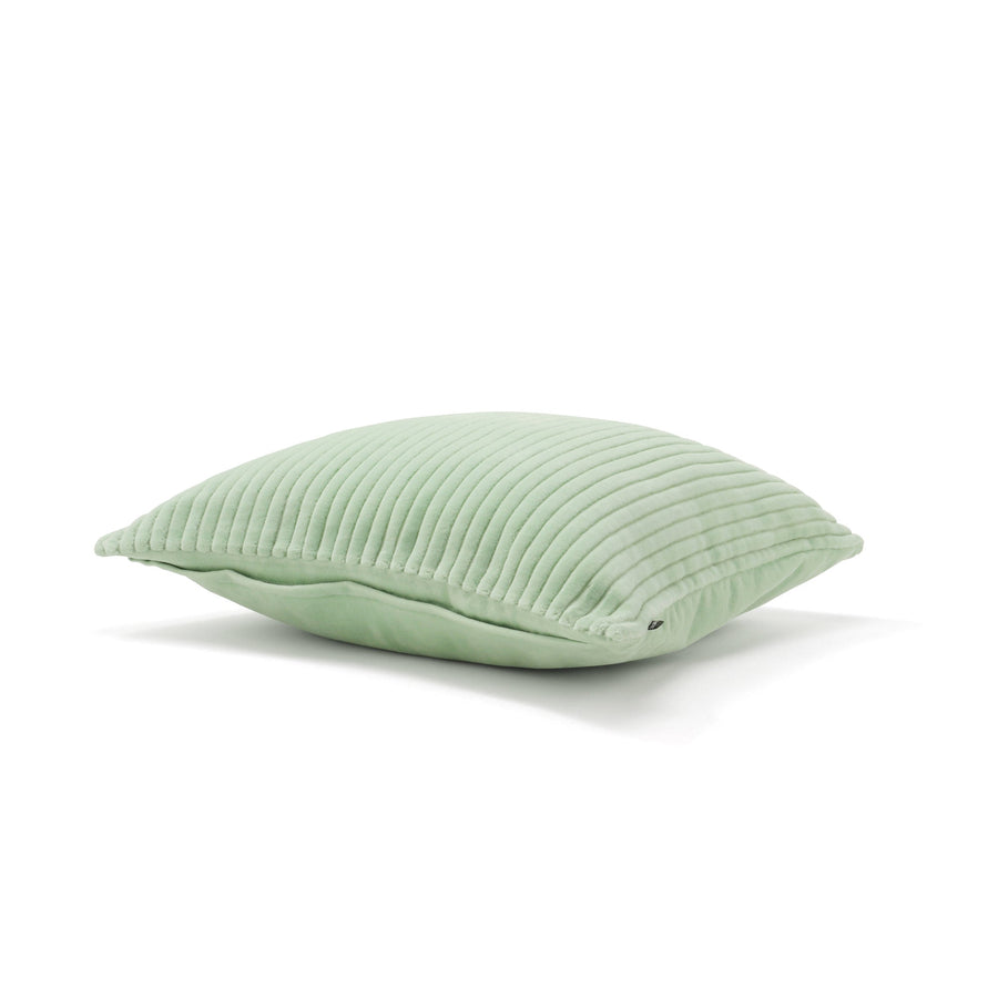 ベルベットライン クッションカバー 450×450 ライトグリーン（074）