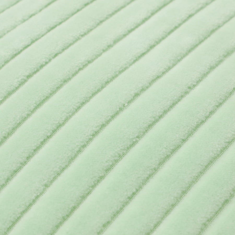 ベルベットライン クッションカバー 450×450 ライトグリーン（074）