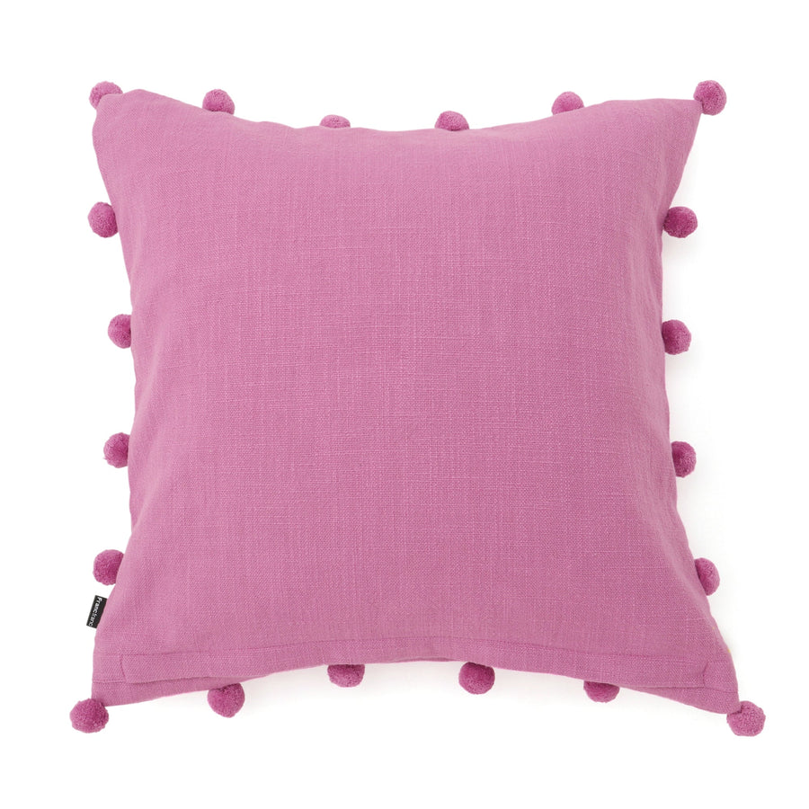 ポンポンエッジ クッションカバー 450×450 パープル（123）