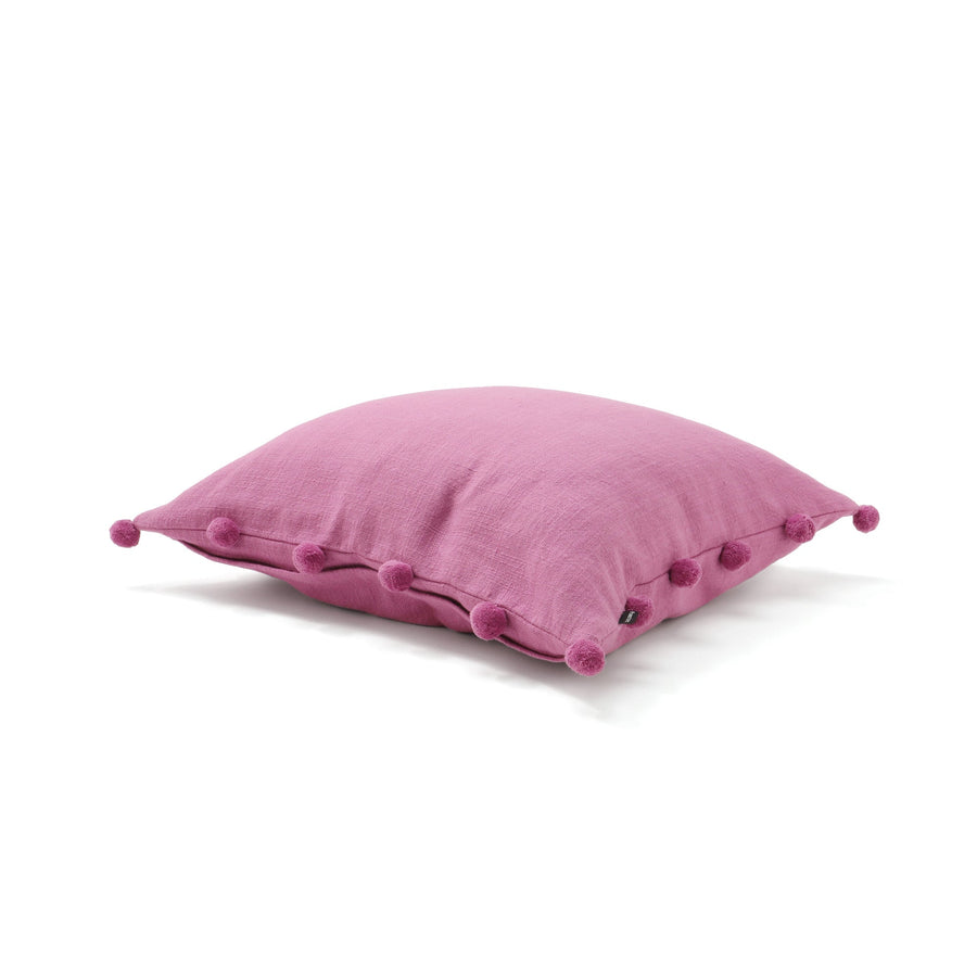 ポンポンエッジ クッションカバー 450×450 パープル（123）