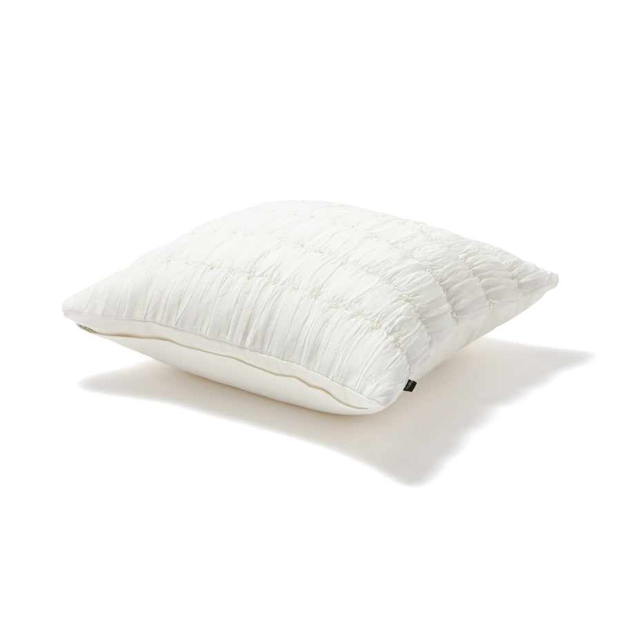 オーガンジーパール クッションカバー 450×450 ホワイト（001）