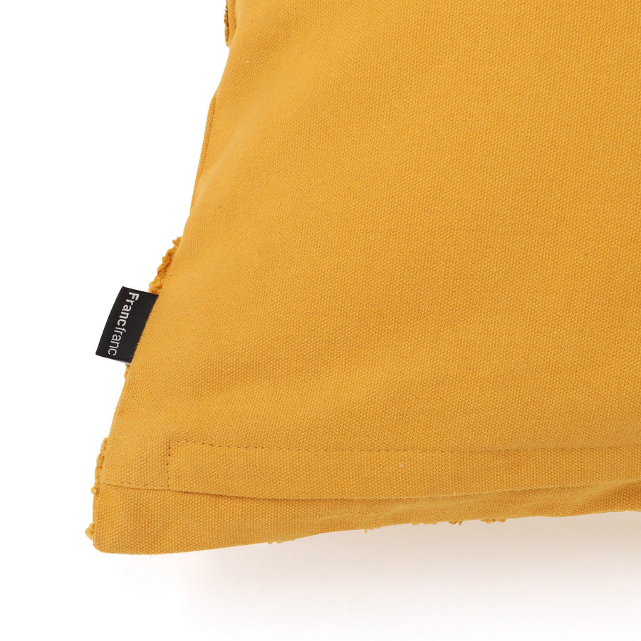 ボタニカルEMB クッションカバー 450×450 イエロー（046）