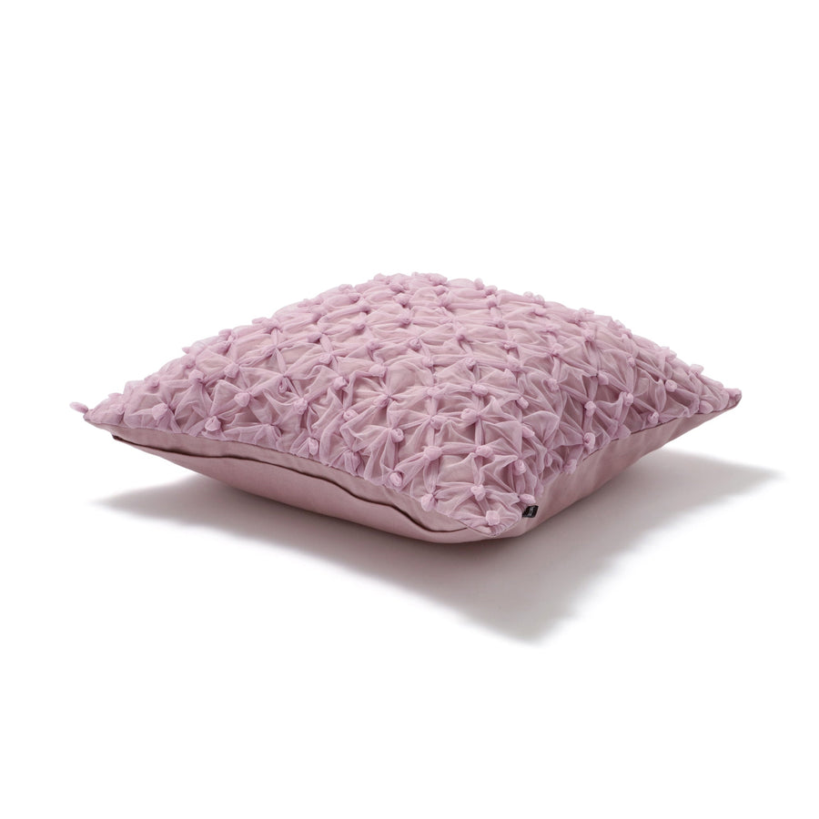 スモッキングチュール クッションカバー 450×450 パープル（111）