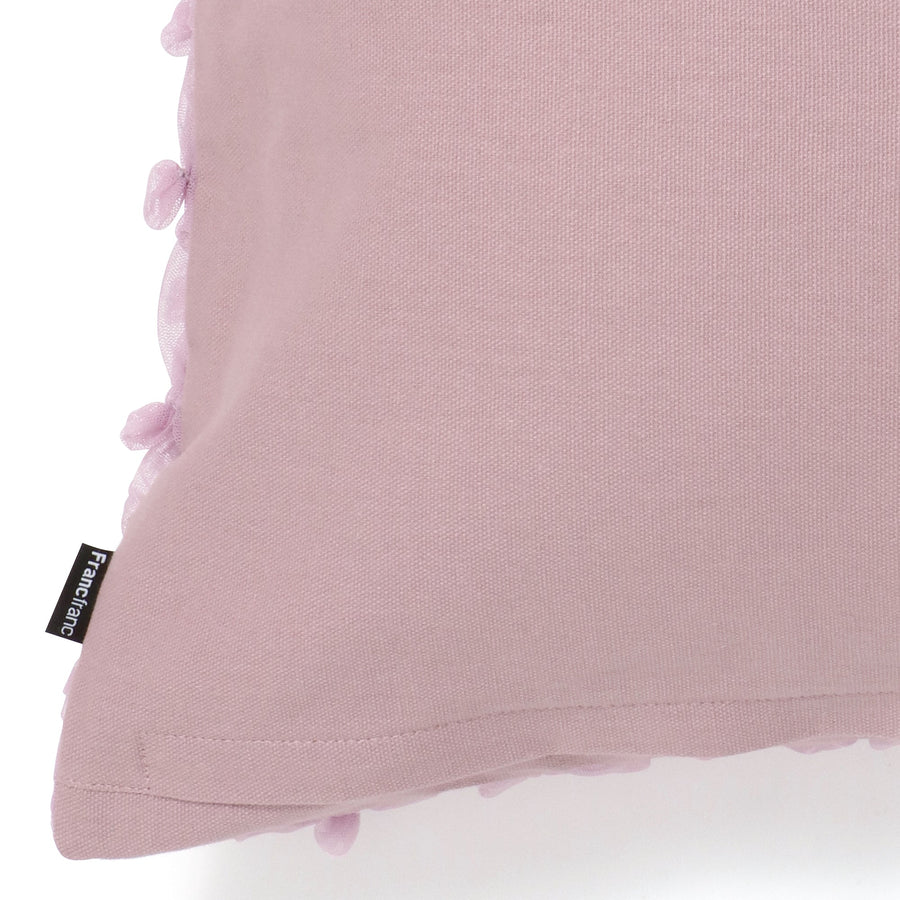 スモッキングチュール クッションカバー 450×450 パープル（111）