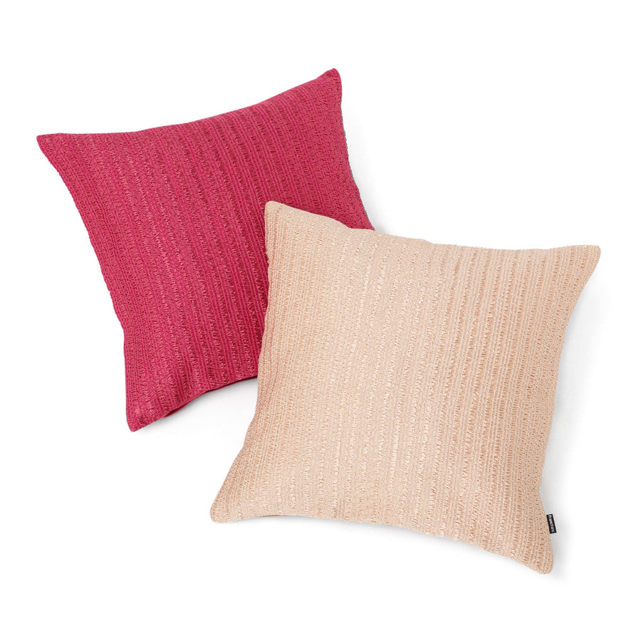 シャイニーギャザー クッションカバー 450×450 ダークピンク（116）