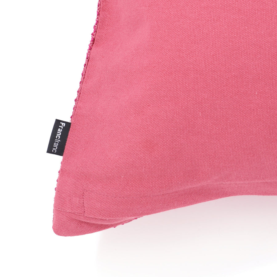 シャイニーギャザー クッションカバー 450×450 ダークピンク（116）