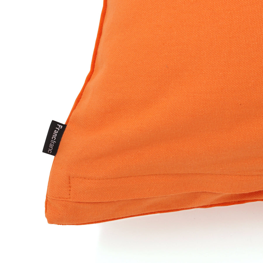 ベルベットポンポン クッションカバー 450×450 オレンジ（089）