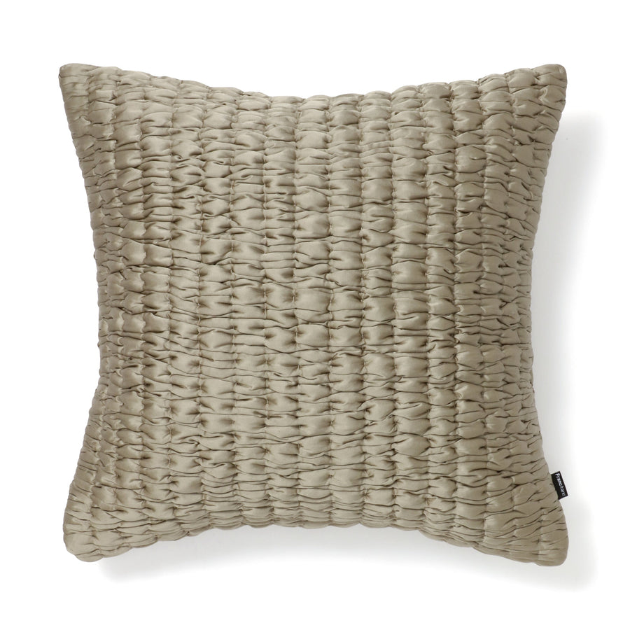 ソリッドギャザー クッションカバー 450×450 グレー（A-071）