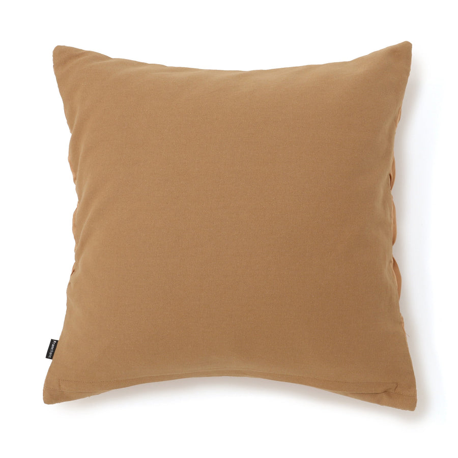 スクエアスモッキング クッションカバー 450×450 ブラウン（117）