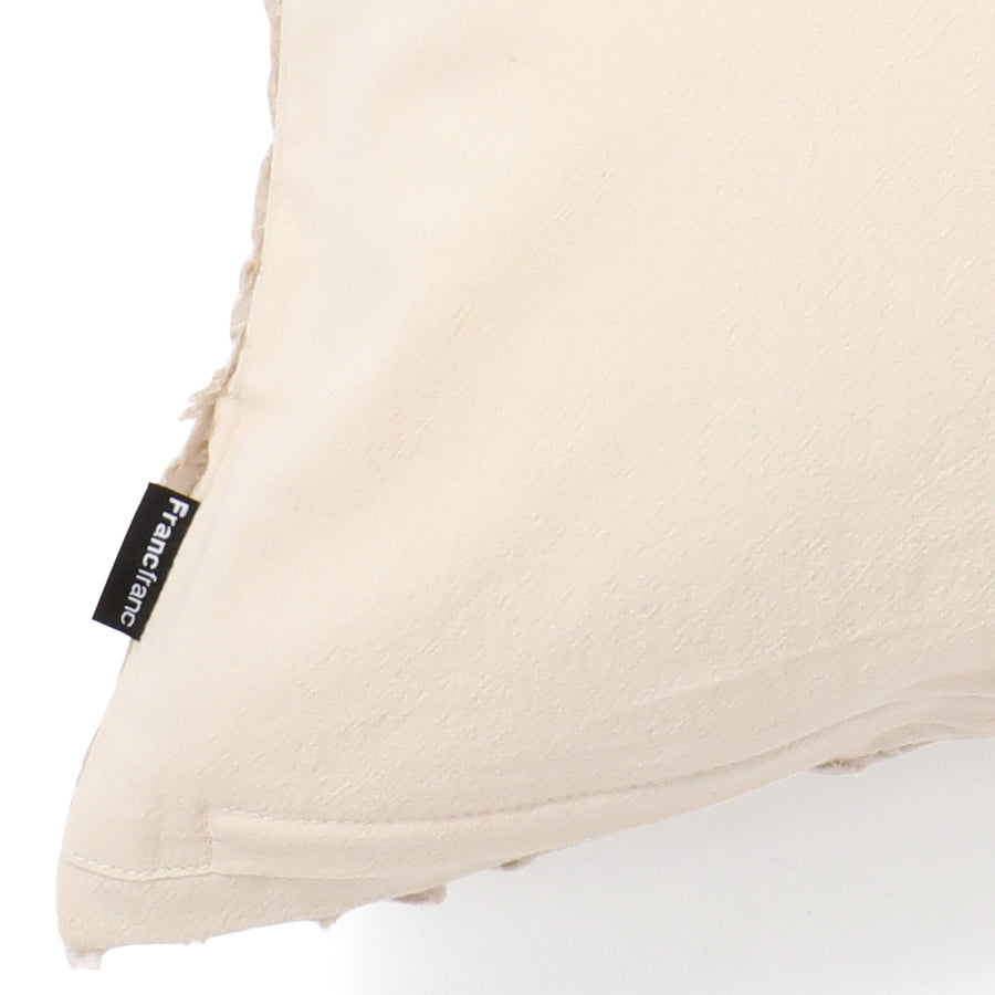 ギャザーフリル クッションカバー 450×450 ライトグレー（A-076）