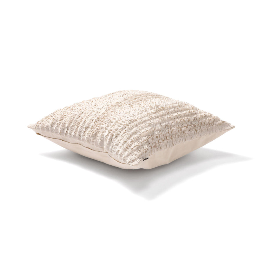 ギャザーフリル クッションカバー 450×450 ライトグレー（A-076）