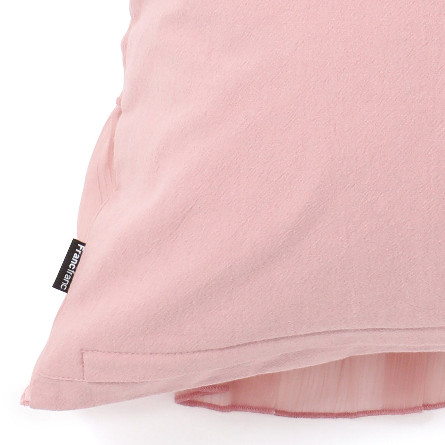 シフォンフリル クッションカバー 450×450 ピンク（A-047）