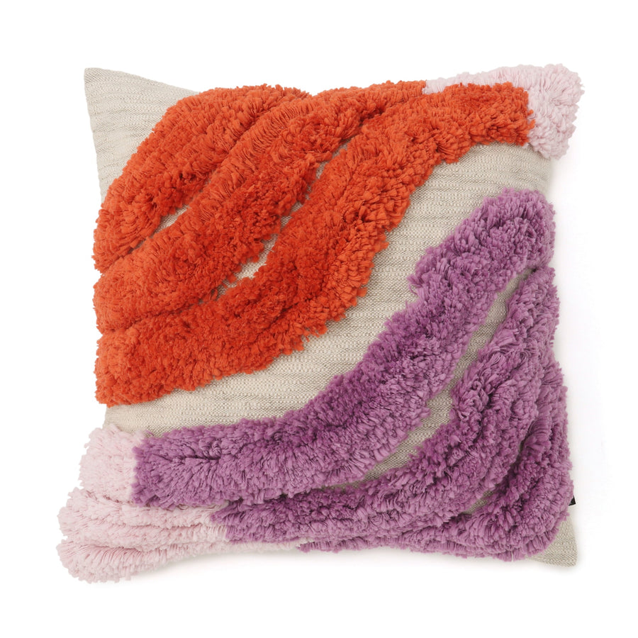 タフトドローイング クッションカバー 450×450 マルチ（B-004）