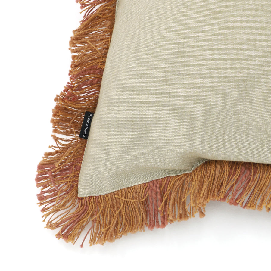 スラブスクエア クッションカバー 450×450 ブラウン（132）