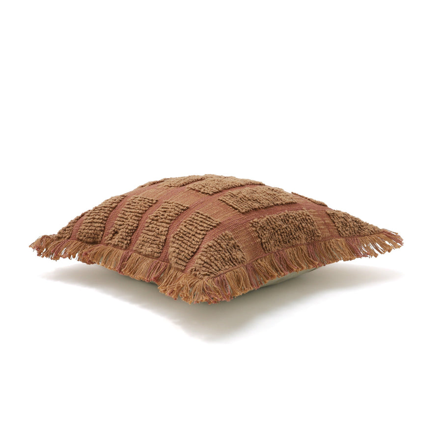 スラブスクエア クッションカバー 450×450 ブラウン（132）