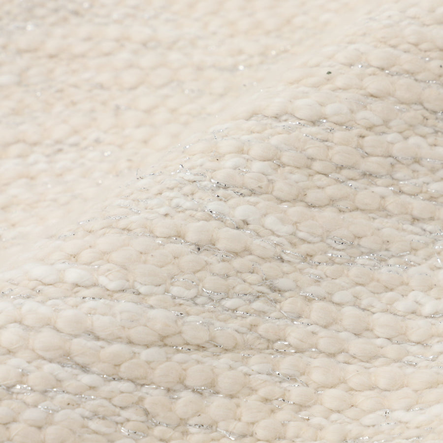 メタリックスラブ クッションカバー 450×450 アイボリー（051）