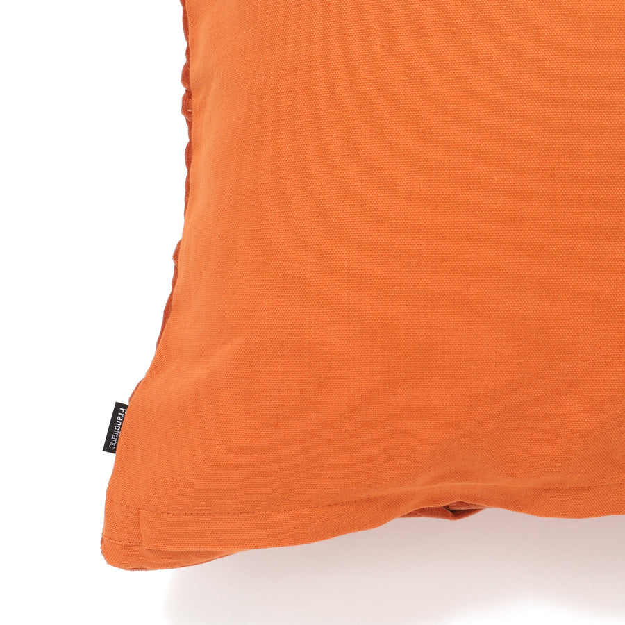 ベルベットコード クッションカバー 450×450 オレンジ（129）