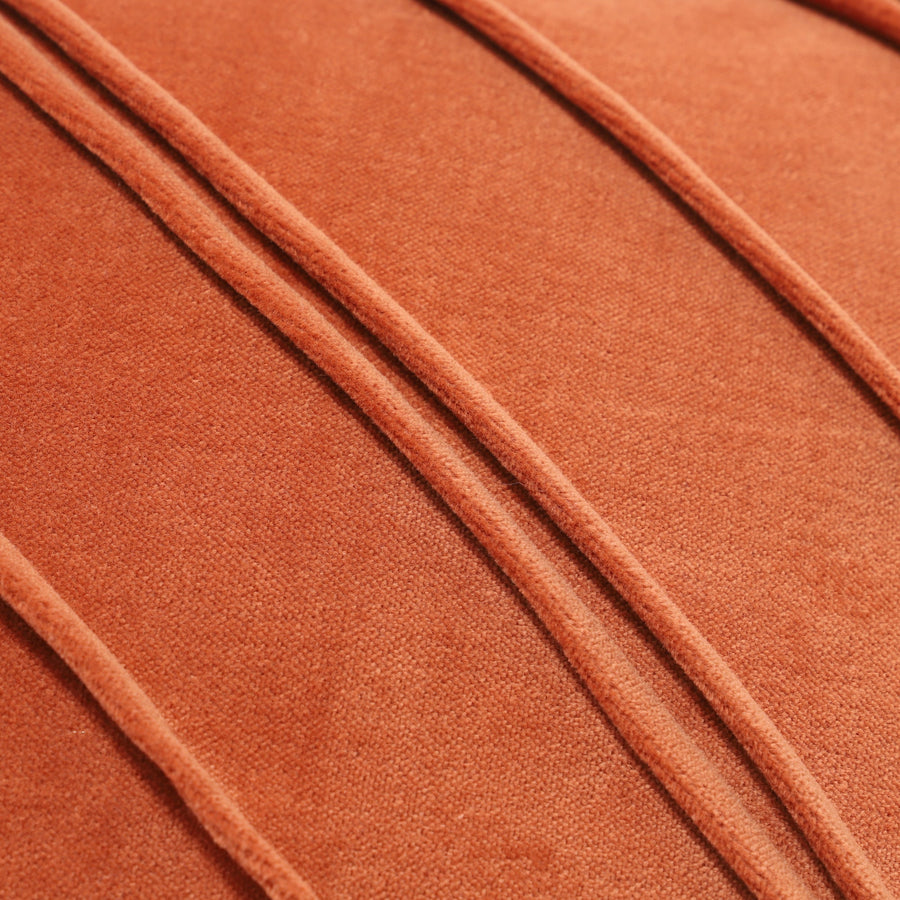 ベルベットコード クッションカバー 450×450 オレンジ（129）