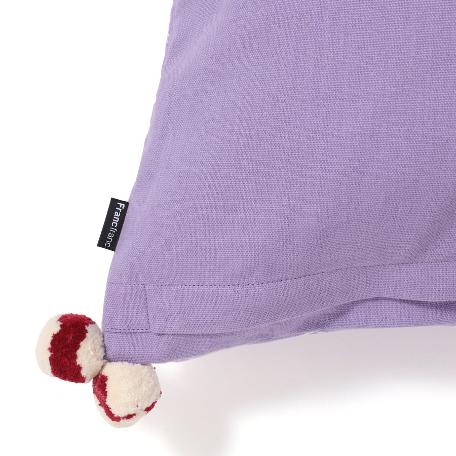 EMBウェーブ クッションカバー 450×450 パープル（125）