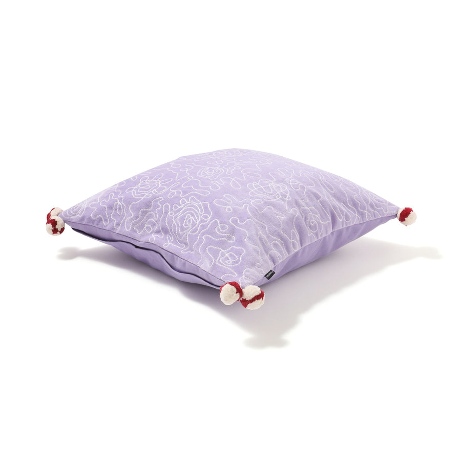 EMBウェーブ クッションカバー 450×450 パープル（125）