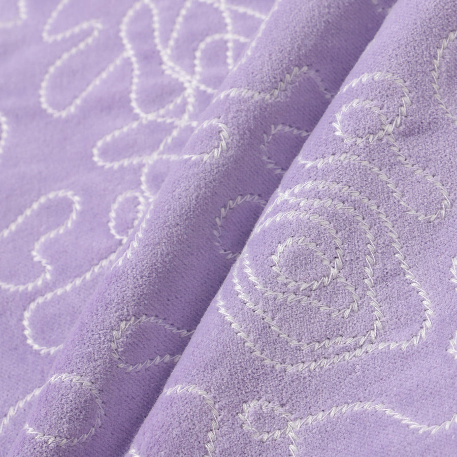 EMBウェーブ クッションカバー 450×450 パープル（125）