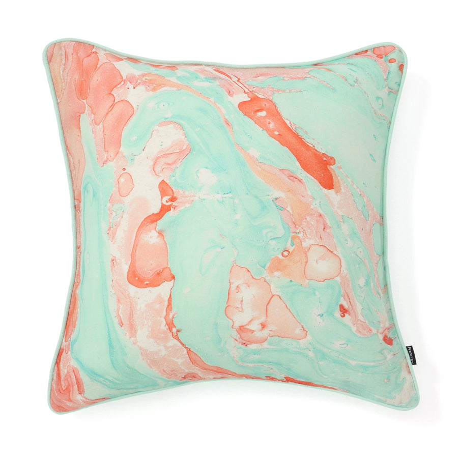 マーブル クッションカバー 450×450 グリーン（B-127）