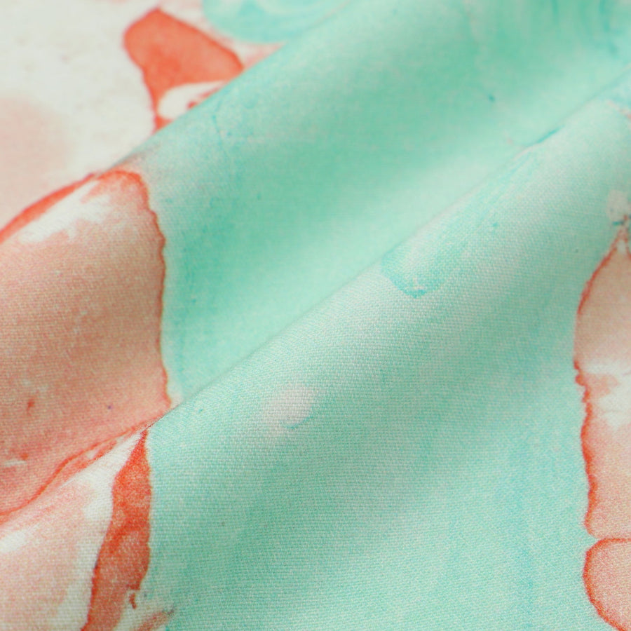 マーブル クッションカバー 450×450 グリーン（B-127）