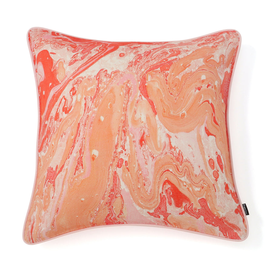 マーブル クッションカバー 450×450 ピンク（B-126）