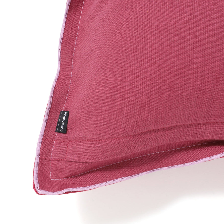 バイカラーパイピング クッションカバー 450×450 パープル（043）