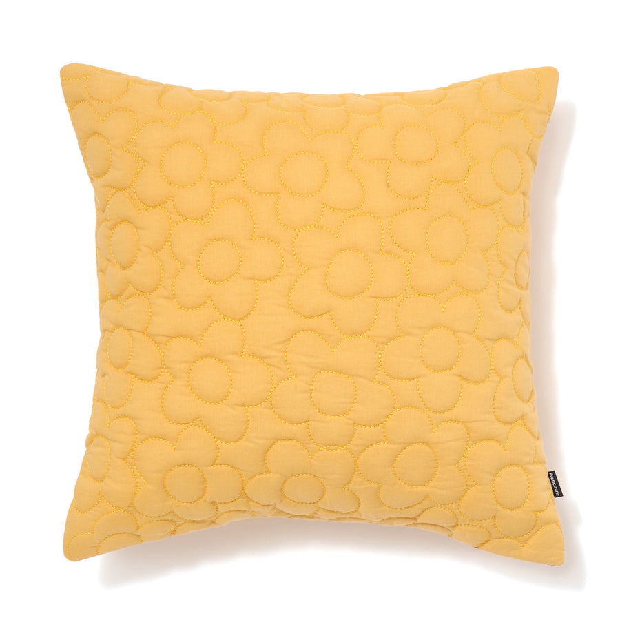 キルトフラワー クッションカバー 450×450 イエロー（A-019）