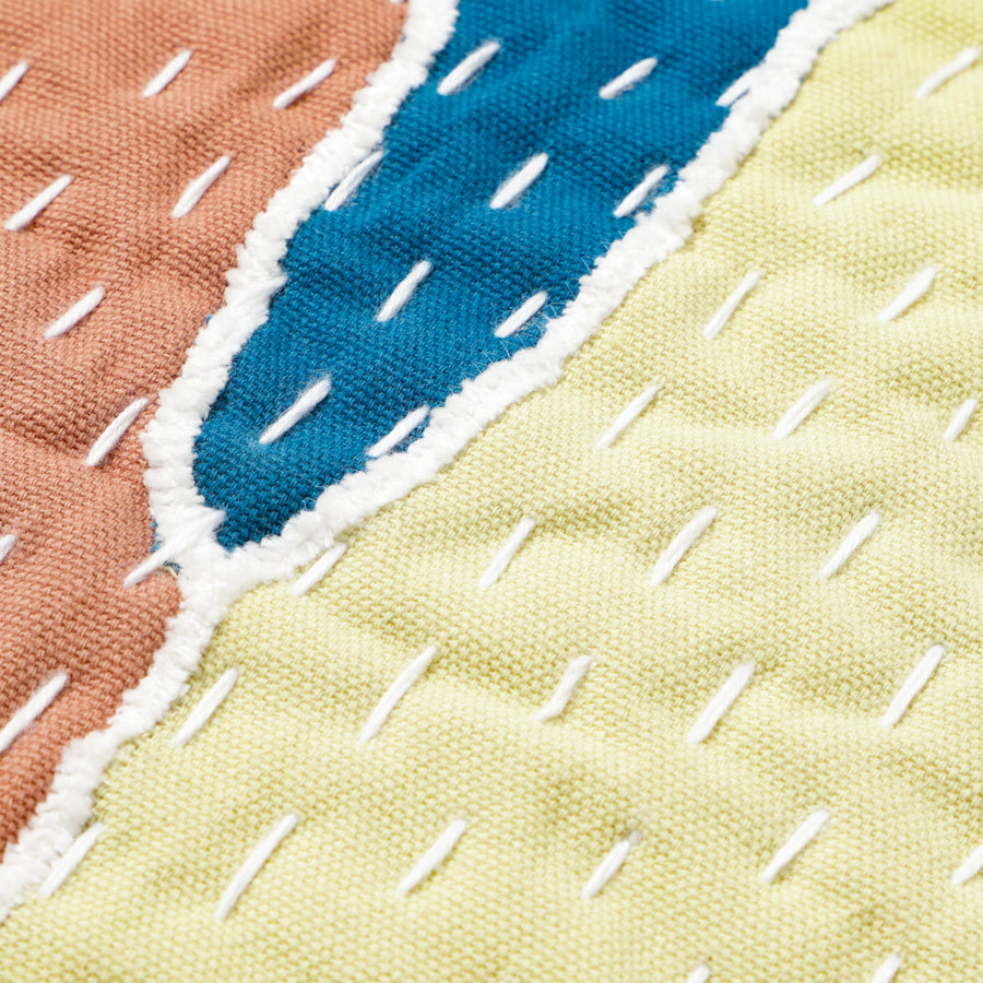 パッチワークEMB クッションカバー 450×450 マルチ（144）