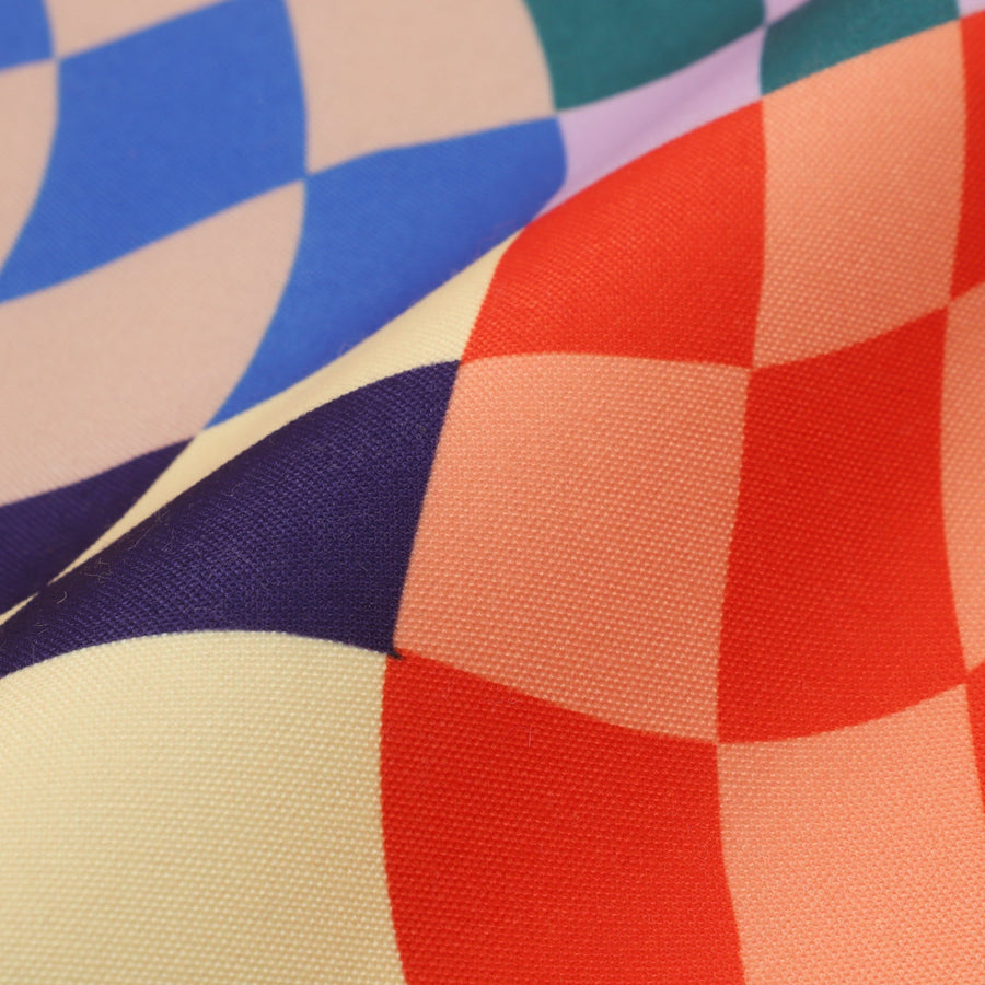 チェッカーツイスト クッションカバー 450×450 マルチ（152）