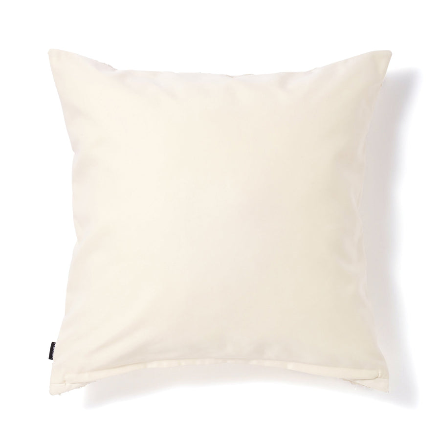 JQフラワー クッションカバー 450×450 アイボリー×シルバー（B-091）