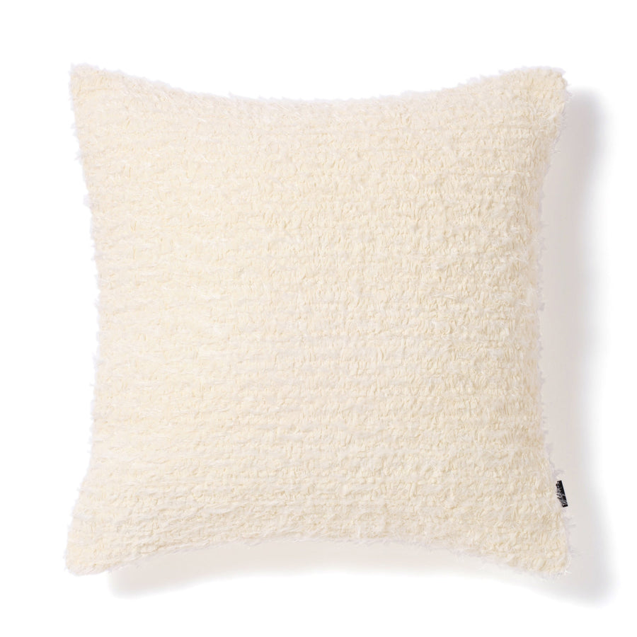 シフォンギャザー クッションカバー 450×450 ホワイト（023）