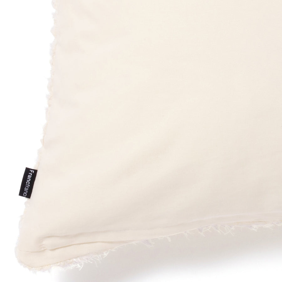 シフォンギャザー クッションカバー 450×450 ホワイト（023）