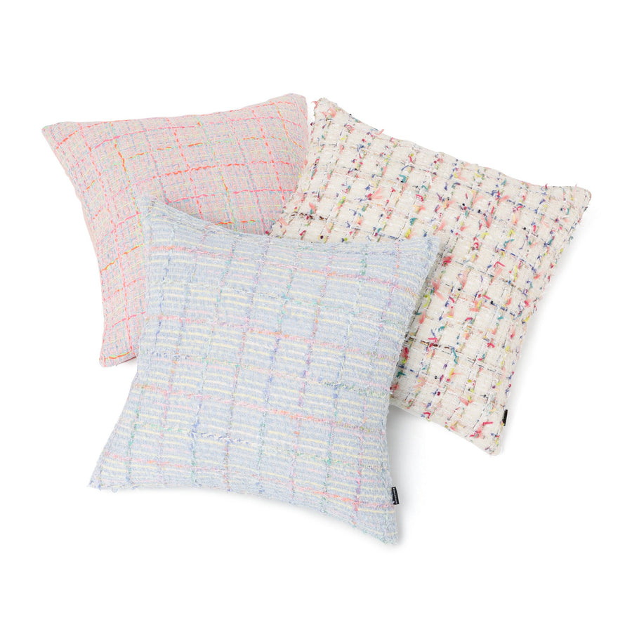 ファンシーツイード クッションカバー 450×450 ピンク（B-038）