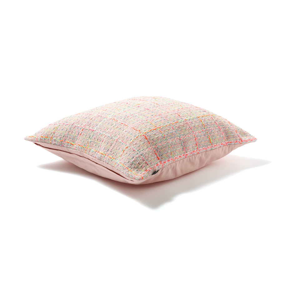 ファンシーツイード クッションカバー 450×450 ピンク（B-038）