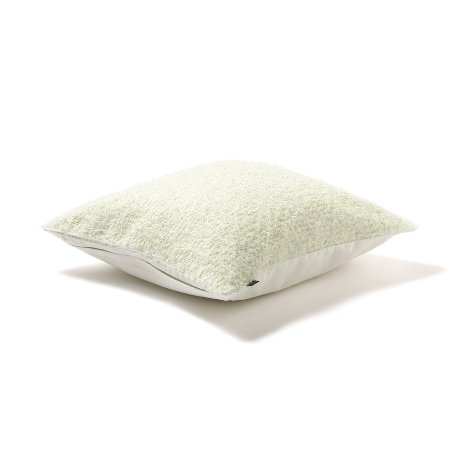 ファンシーグリッド クッションカバー 450×450 ライトグリーン（A-053）