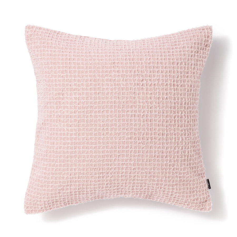 ファンシーグリッド クッションカバー 450×450 ライトピンク（B-082）