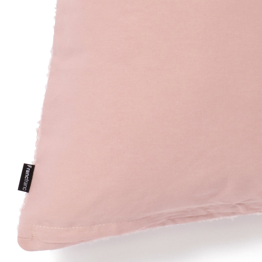 ファンシーグリッド クッションカバー 450×450 ライトピンク（B-082）